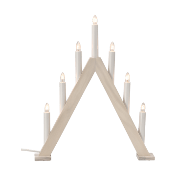 Chandelier de l'Avent 40 cm Nord - Blanchi lasuré - Scandi Living