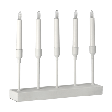 Chandelier de l'Avent portable 30 cm Kindle - Blanc - Scandi Living