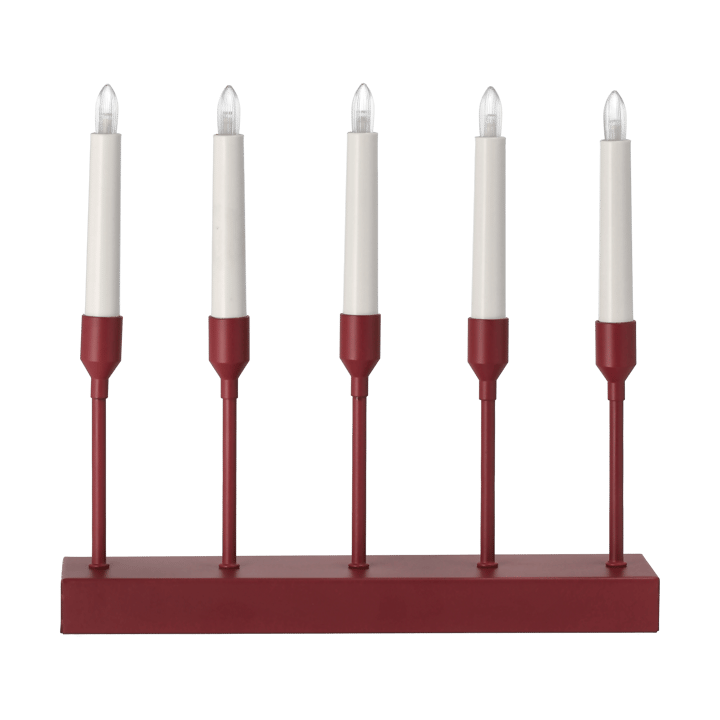 Chandelier de l'Avent portable 30 cm Kindle - Rouge foncé - Scandi Living