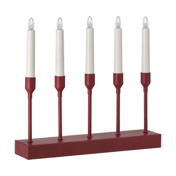 Chandelier de l'Avent portable 30 cm Kindle - Rouge foncé - Scandi Living