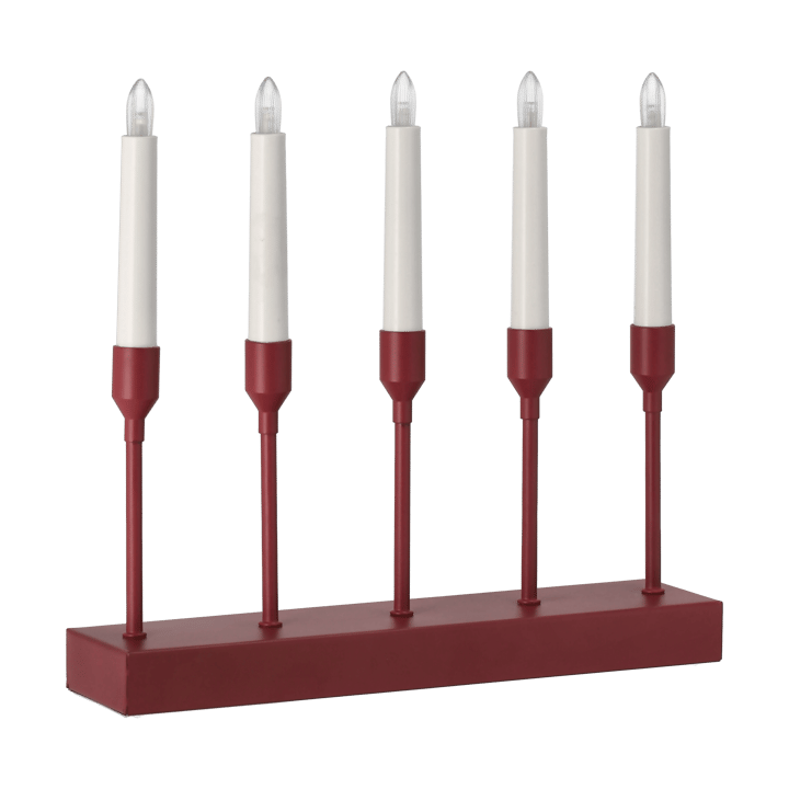Chandelier de l'Avent portable 30 cm Kindle, Rouge foncé Scandi Living