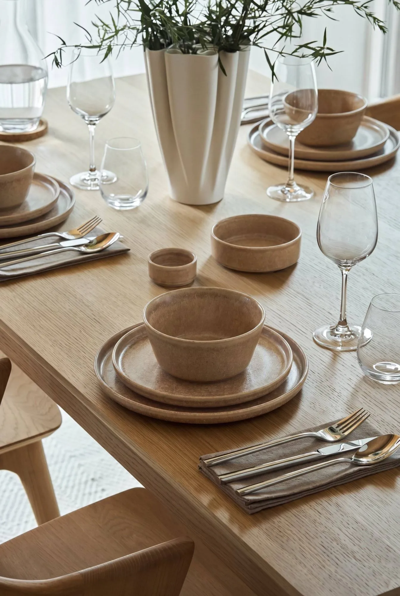 Clay assiette, Marron, Ø20 cm Scandi Living