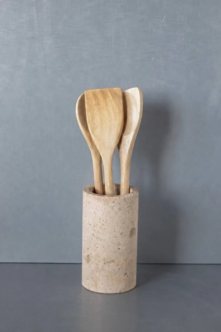 Contenant à ustensiles de cuisine Ridge, Ø9,6x17 cm Scandi Living