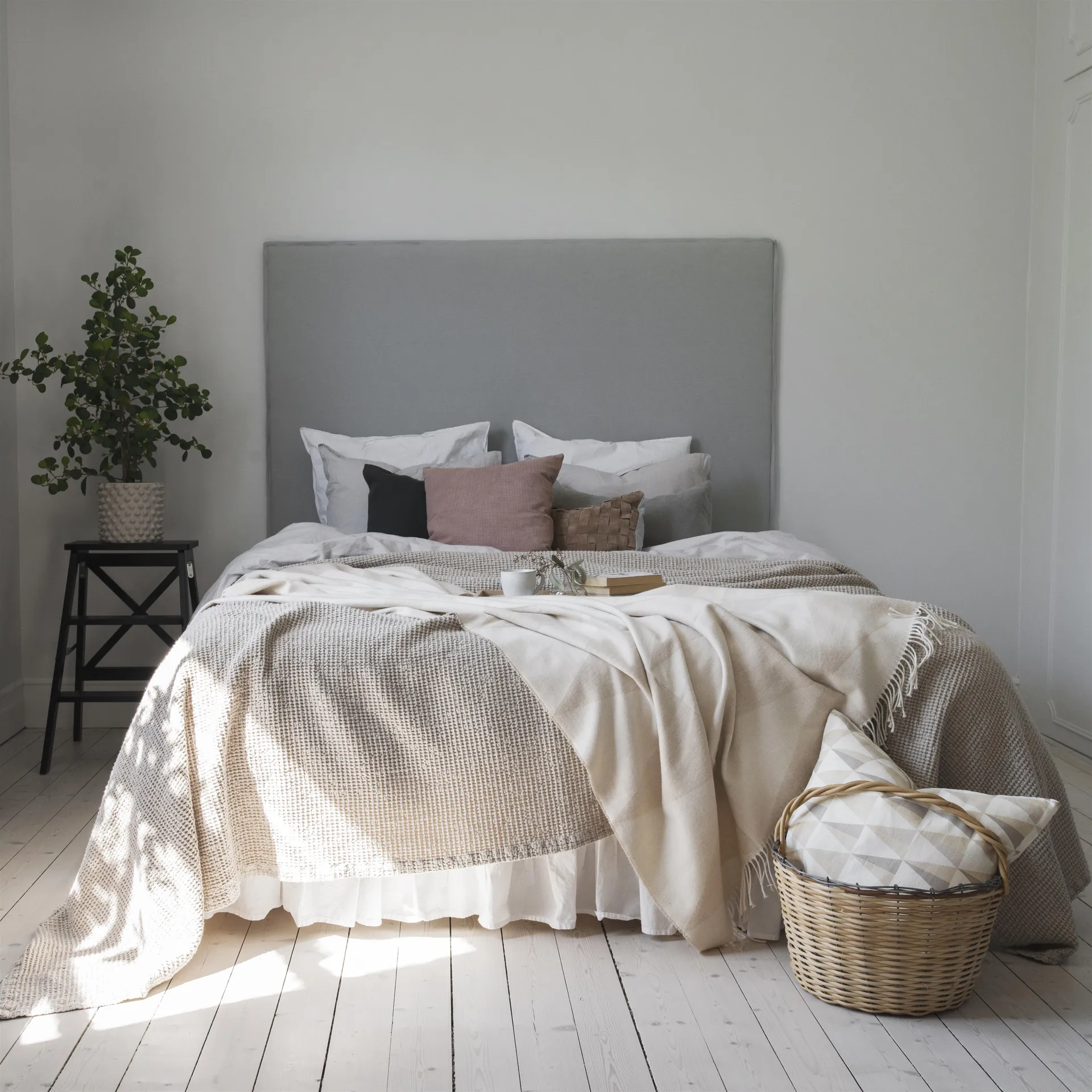 Couvre-lit Moss 160x260 cm, beige Scandi Living