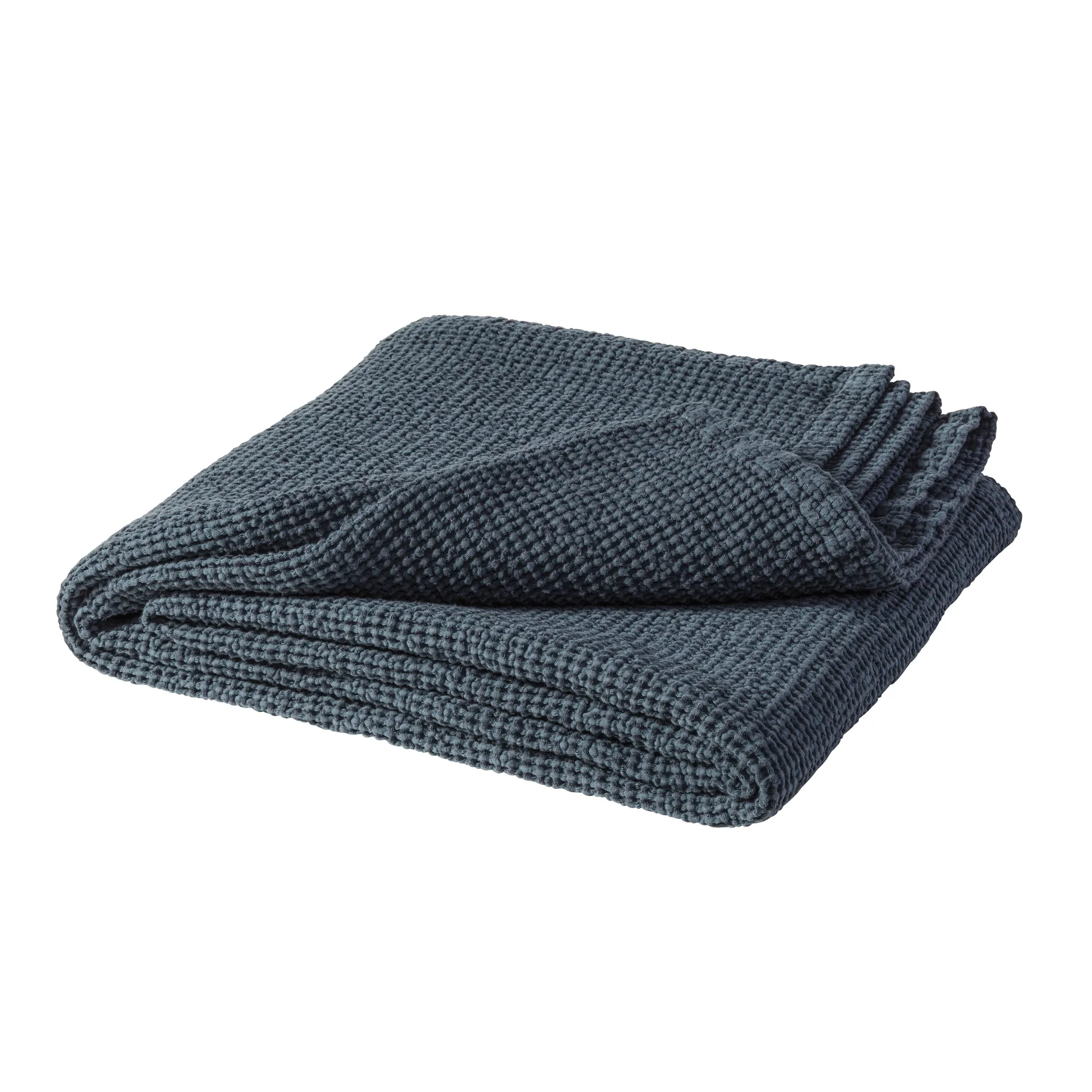 Couvre-lit Moss 160x260 cm, storm blue (bleu) Scandi Living