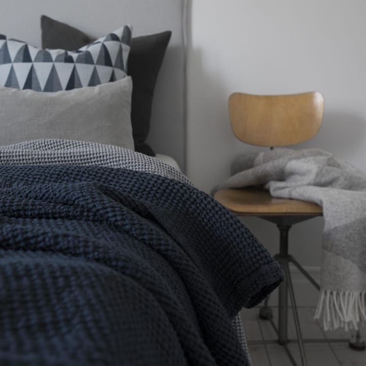 Couvre-lit Moss 260x260 cm, storm blue (bleu) Scandi Living