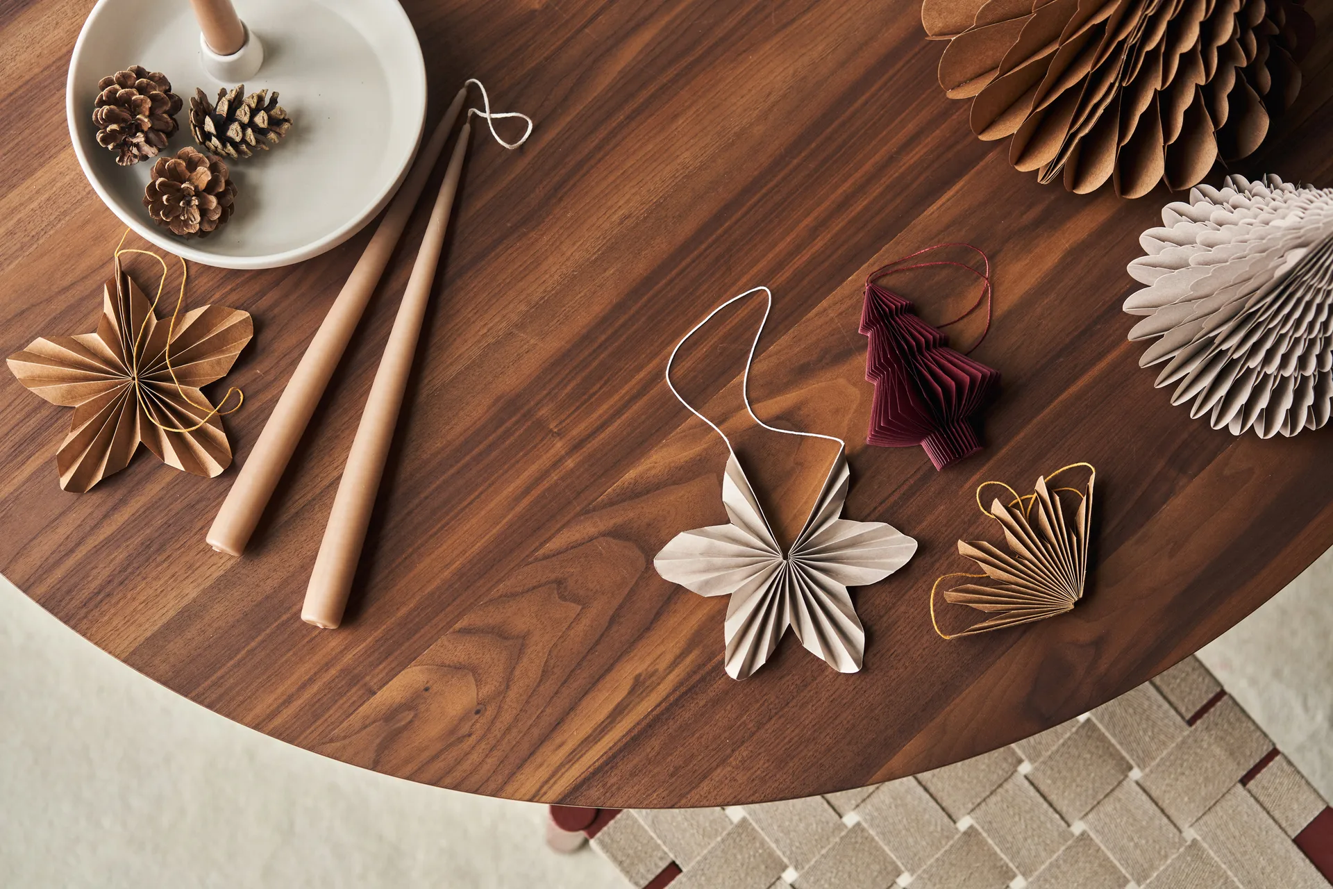 Décorations de Noël Twinkle lot de 4, Beige Scandi Living