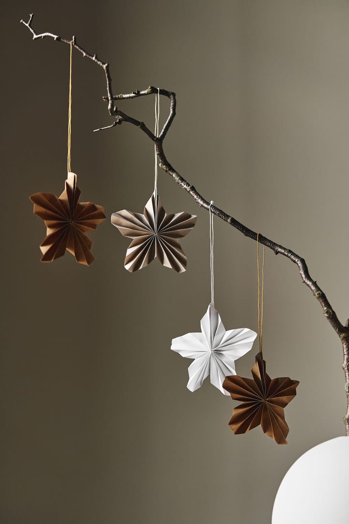 Décorations de Noël Twinkle lot de 4, Blanc Scandi Living