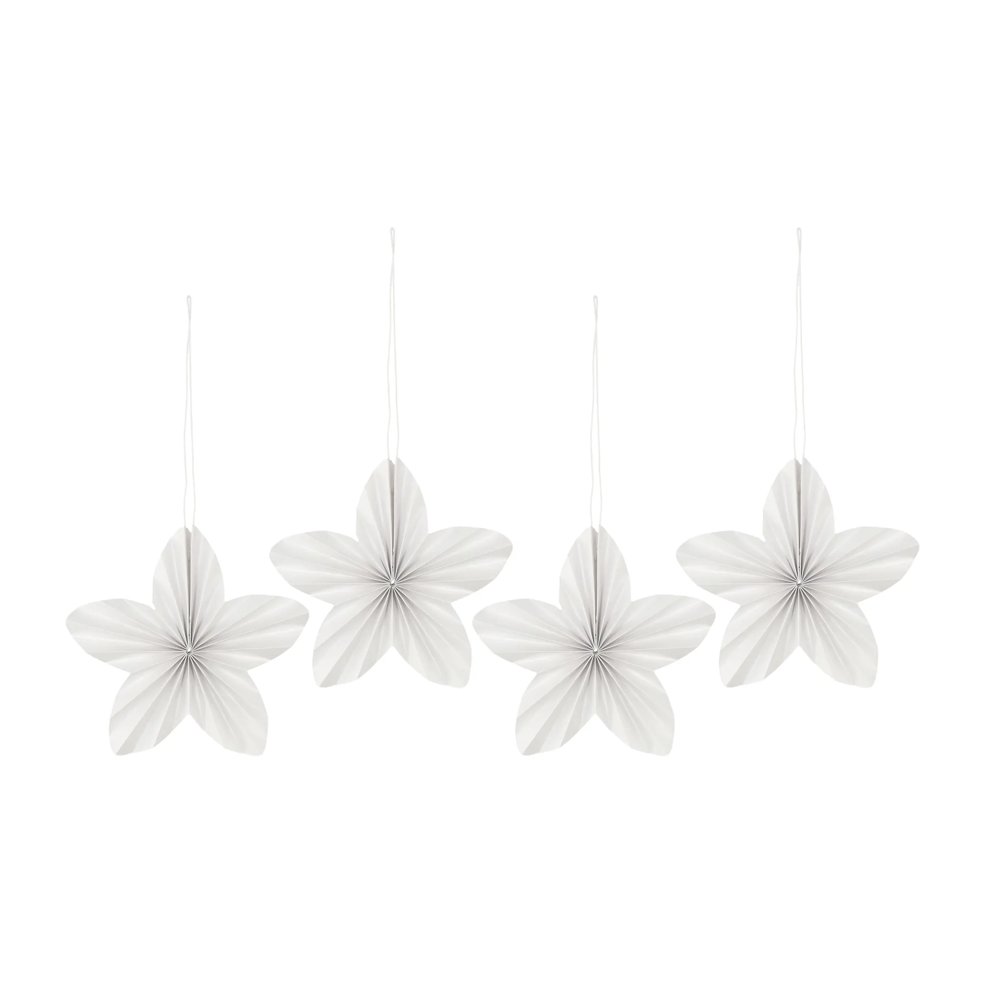 Décorations de Noël Twinkle lot de 4, Blanc Scandi Living