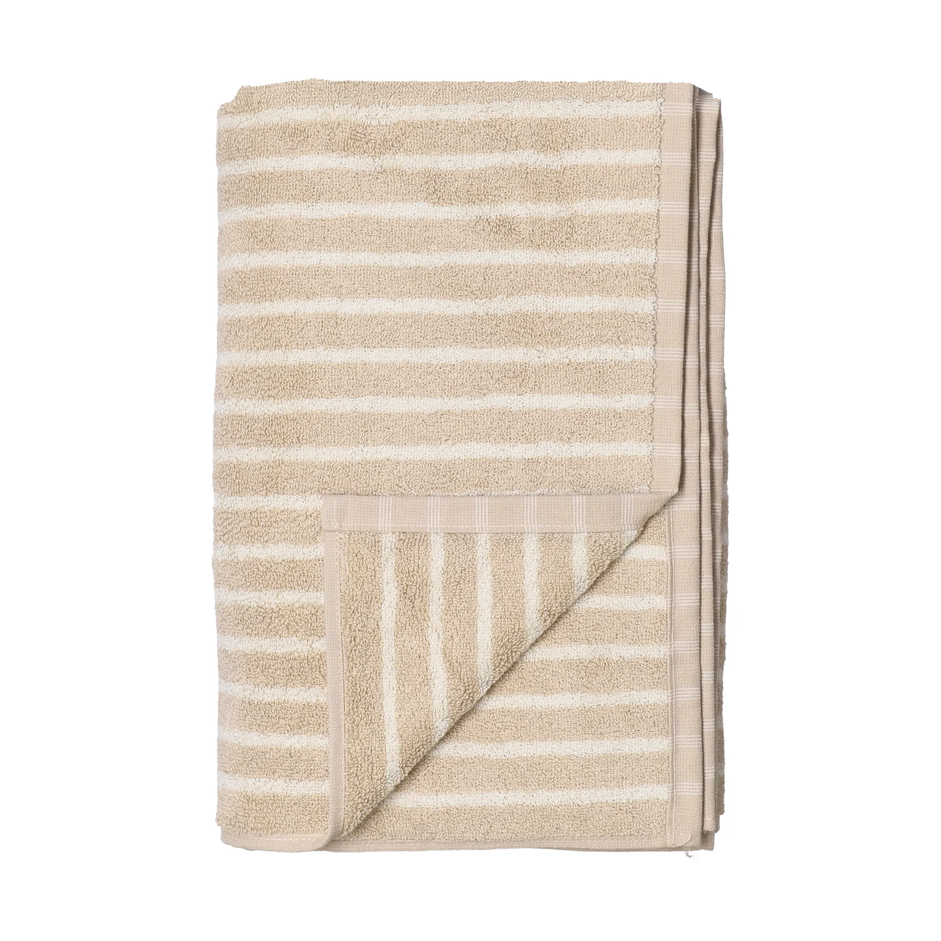 Drap de bain Drift 100x150 cm, Beige-blanc Scandi Living