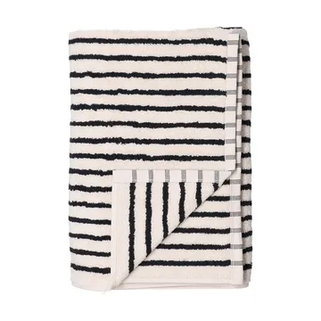 Drap de bain Drift 100x150 cm - Blanc-noir - Scandi Living