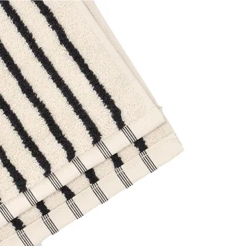 Drap de bain Drift 100x150 cm - Blanc-noir - Scandi Living