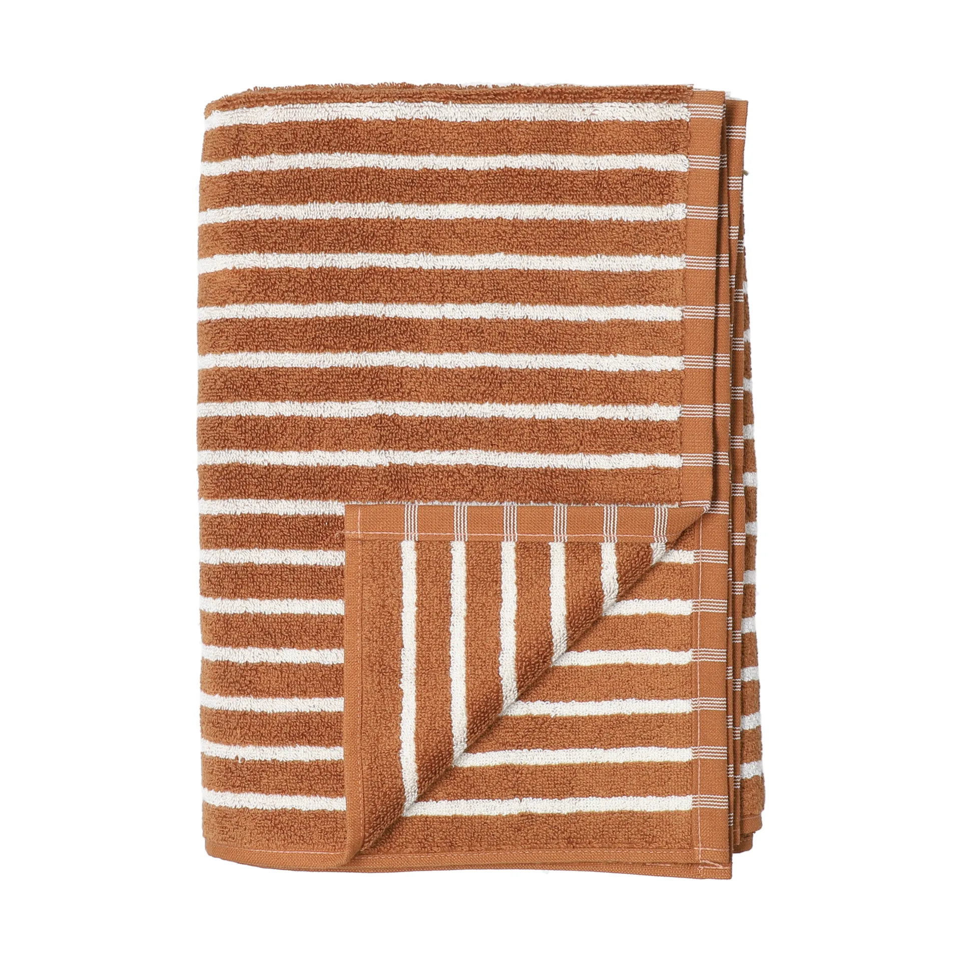 Drap de bain Drift 100x150 cm, Brun-blanc Scandi Living