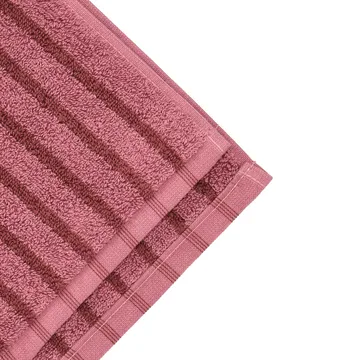 Drap de bain Drift 100x150 cm - Rose-rouge - Scandi Living