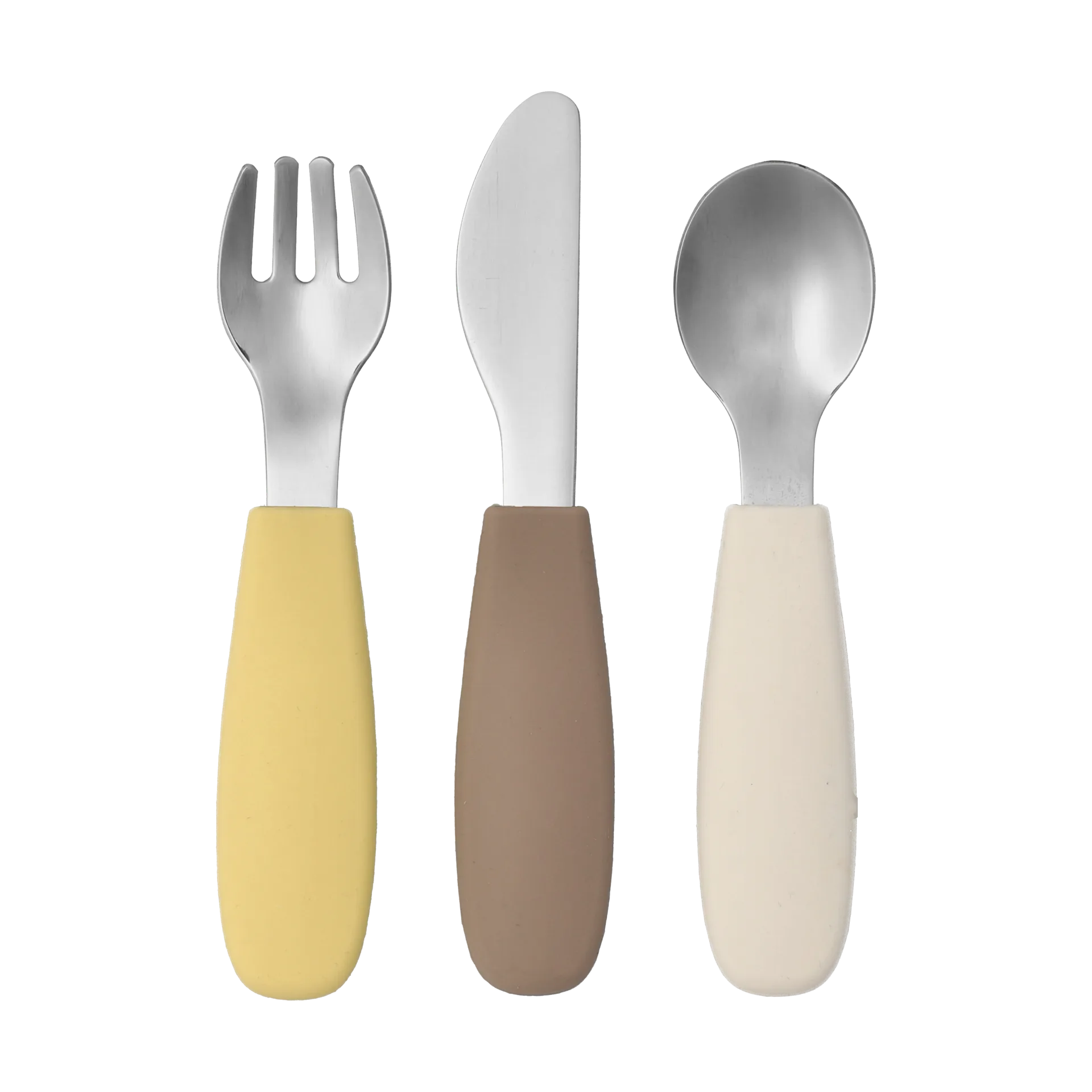 Ensemble de couverts en silicone Dine 3 pièces, Taupe Scandi Living