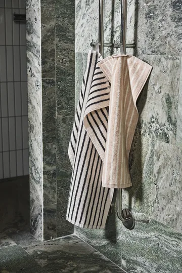 Ensemble de serviettes Drift 4 pièces - Blanc-noir - Scandi Living