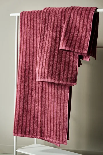 Ensemble de serviettes Drift 4 pièces - Rose-rouge - undefined - Scandi Living