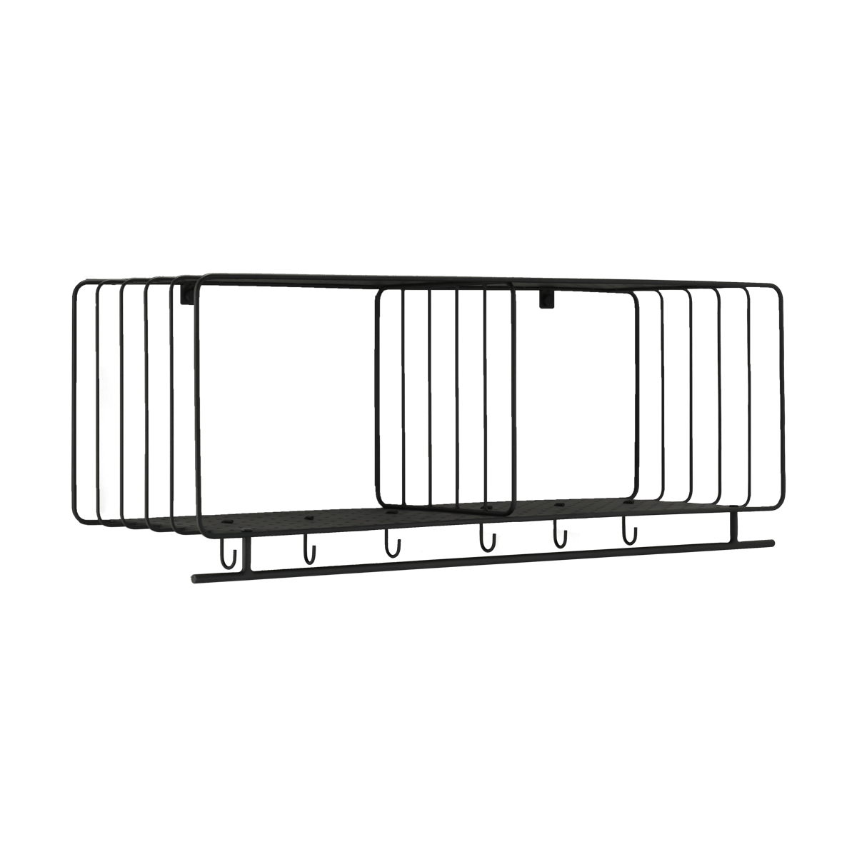 Scandi Living Étagère à chapeaux Nod 90 cm Black