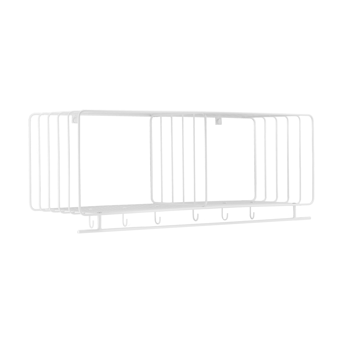 Scandi Living Étagère à chapeaux Nod 90 cm White