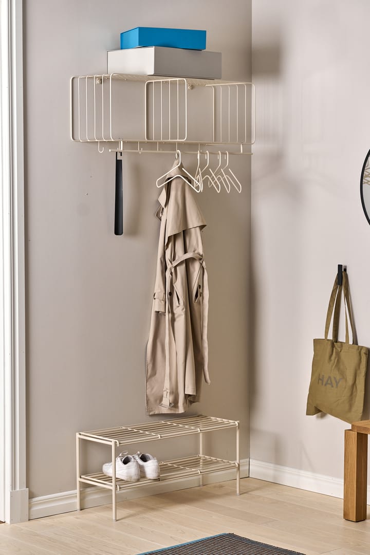 Étagère à chaussures Nod 80x30x37 cm, Beige Scandi Living