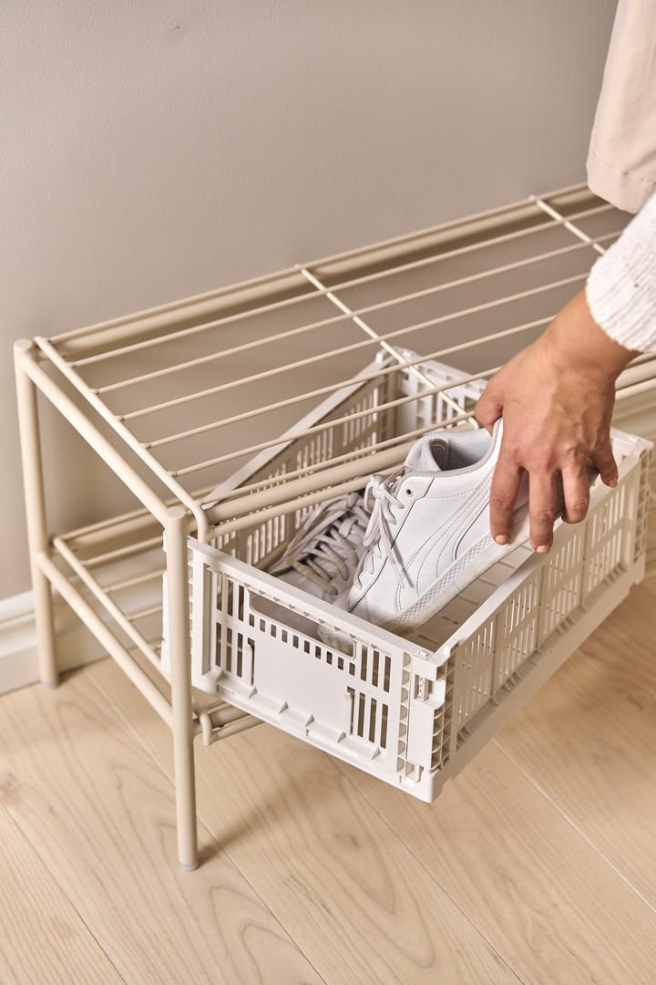 Étagère à chaussures Nod 80x30x37 cm, Beige Scandi Living