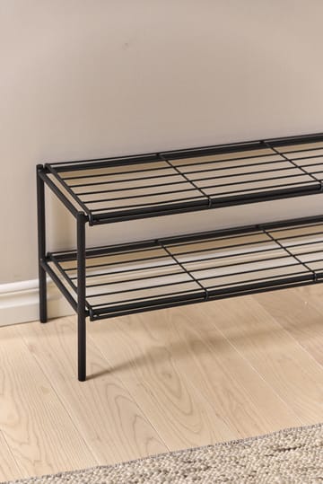 Étagère à chaussures Nod 80x30x37 cm - Black - Scandi Living
