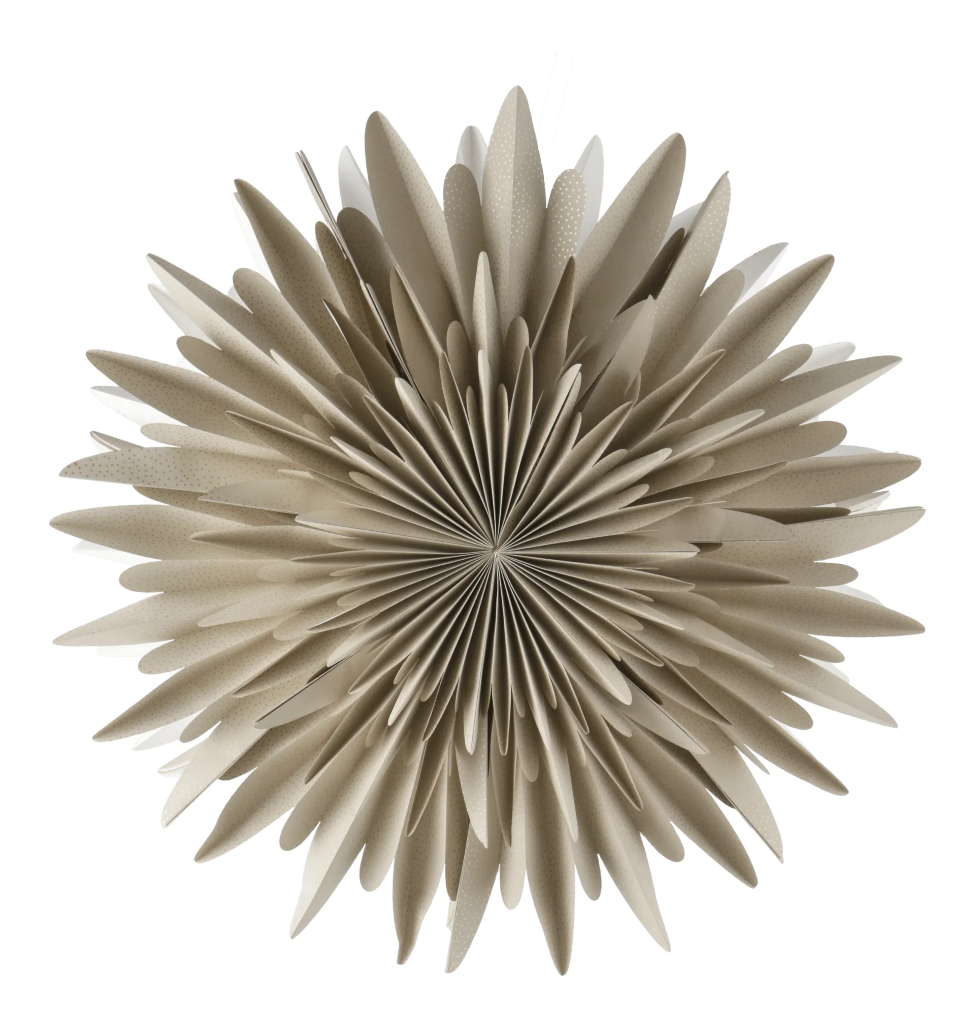 Étoile de l'avent beige à pois Luna, 60 cm Scandi Living