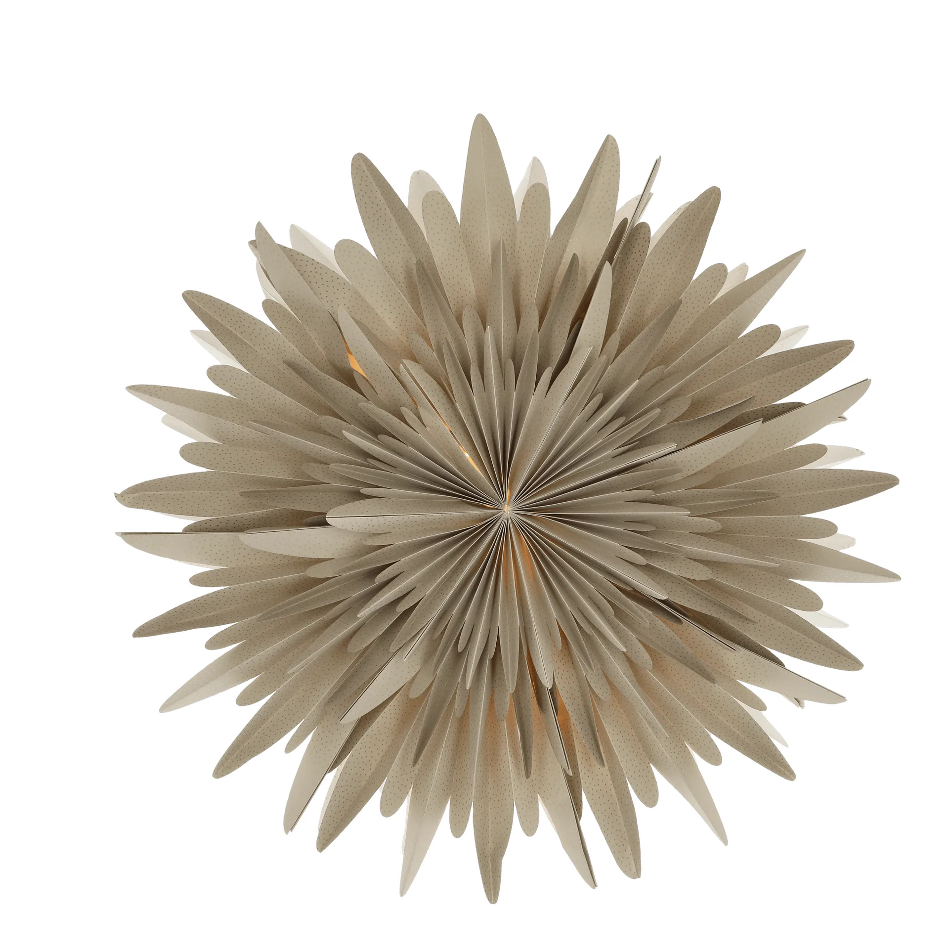 Étoile de l'avent beige à pois Luna, 60 cm Scandi Living