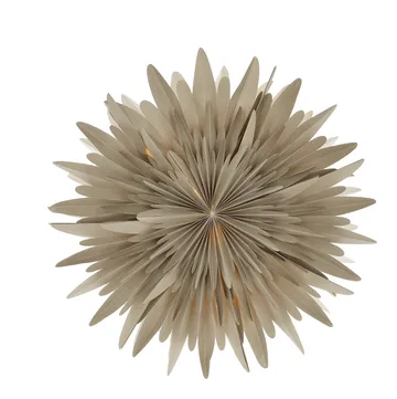 Étoile de l'avent beige à pois Luna - 60 cm - Scandi Living