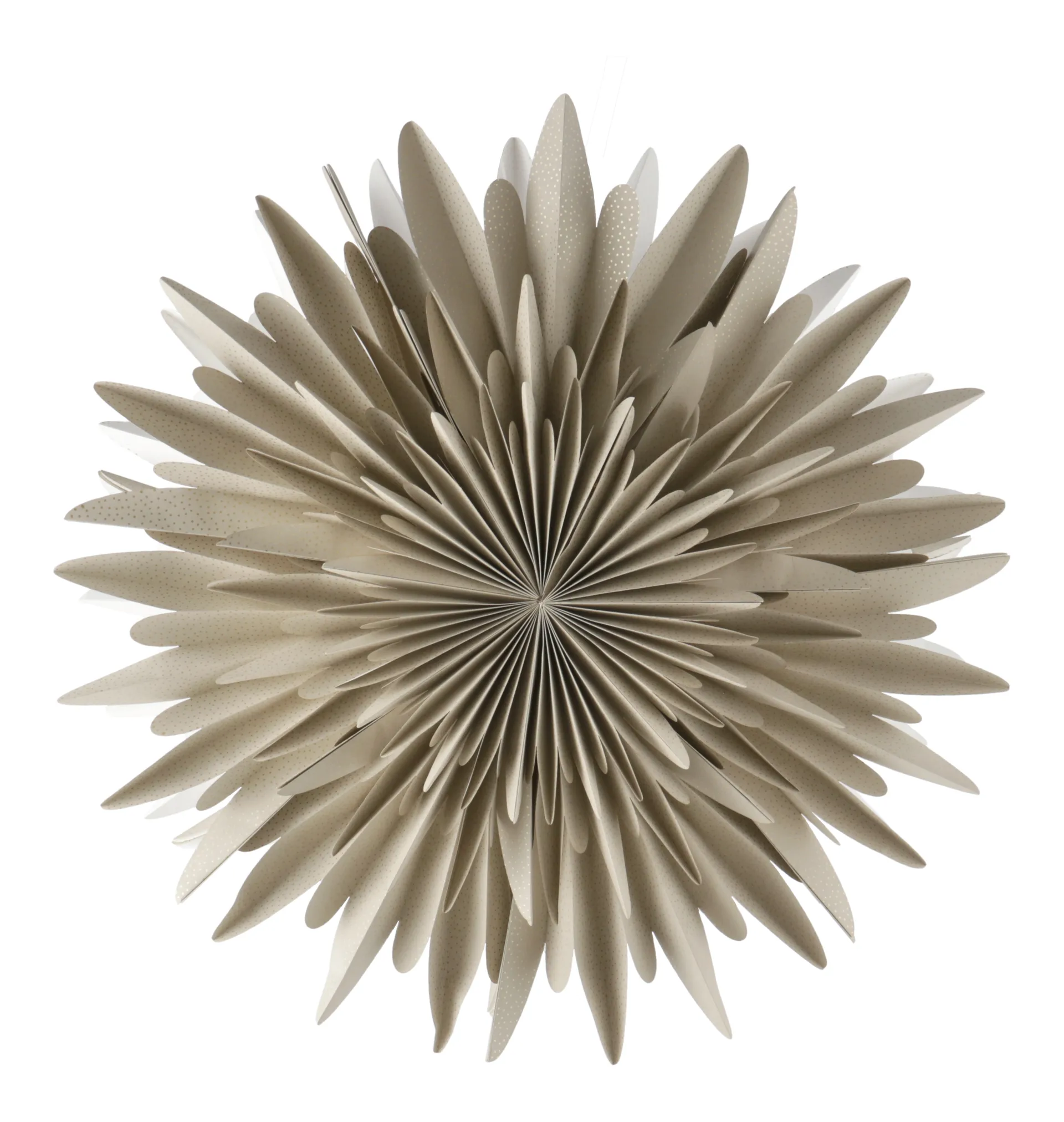 Étoile de l'avent beige à pois Luna, 60 cm Scandi Living