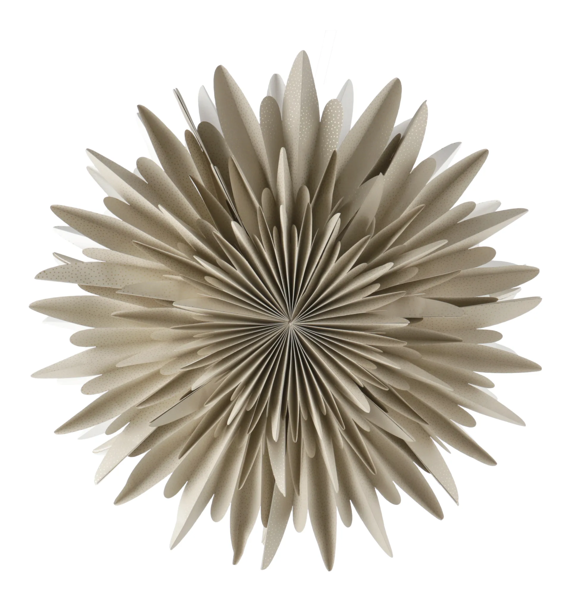 Étoile de l'avent beige à pois Luna, 80 cm Scandi Living