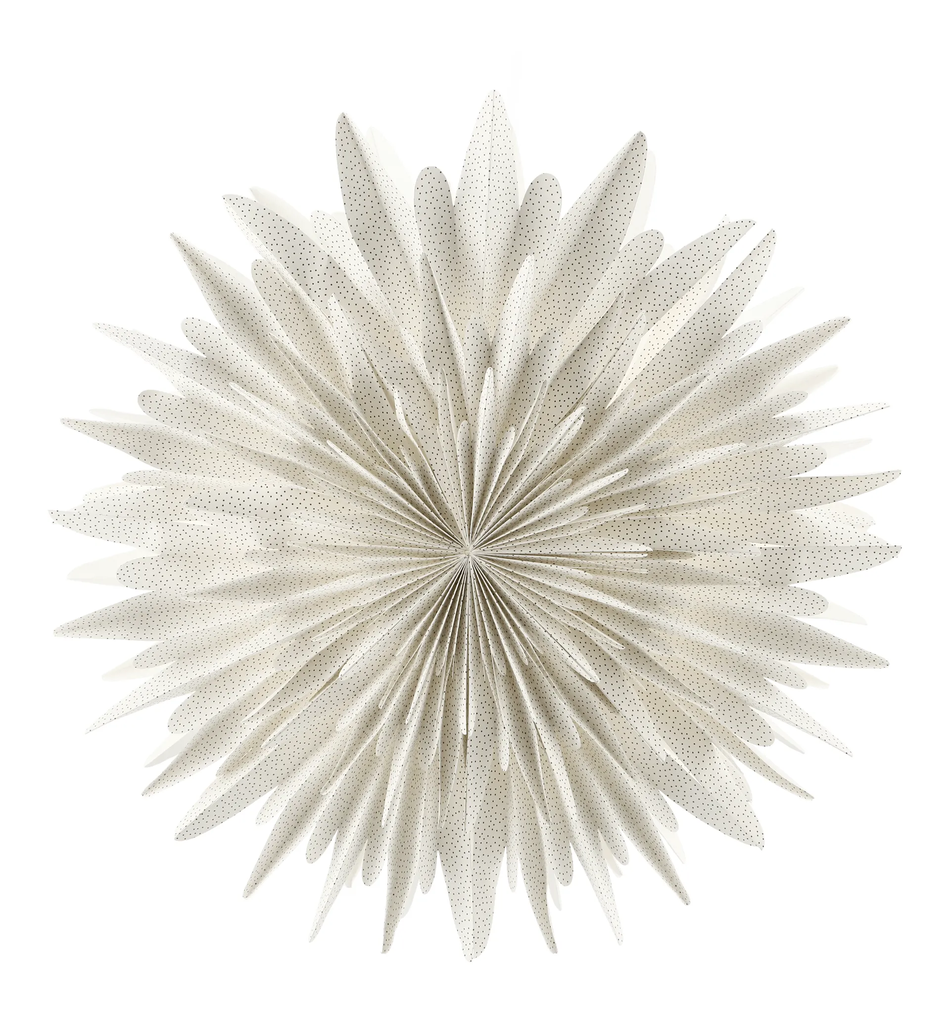 Étoile de l'avent blanche à pois Luna, Ø80 cm Scandi Living
