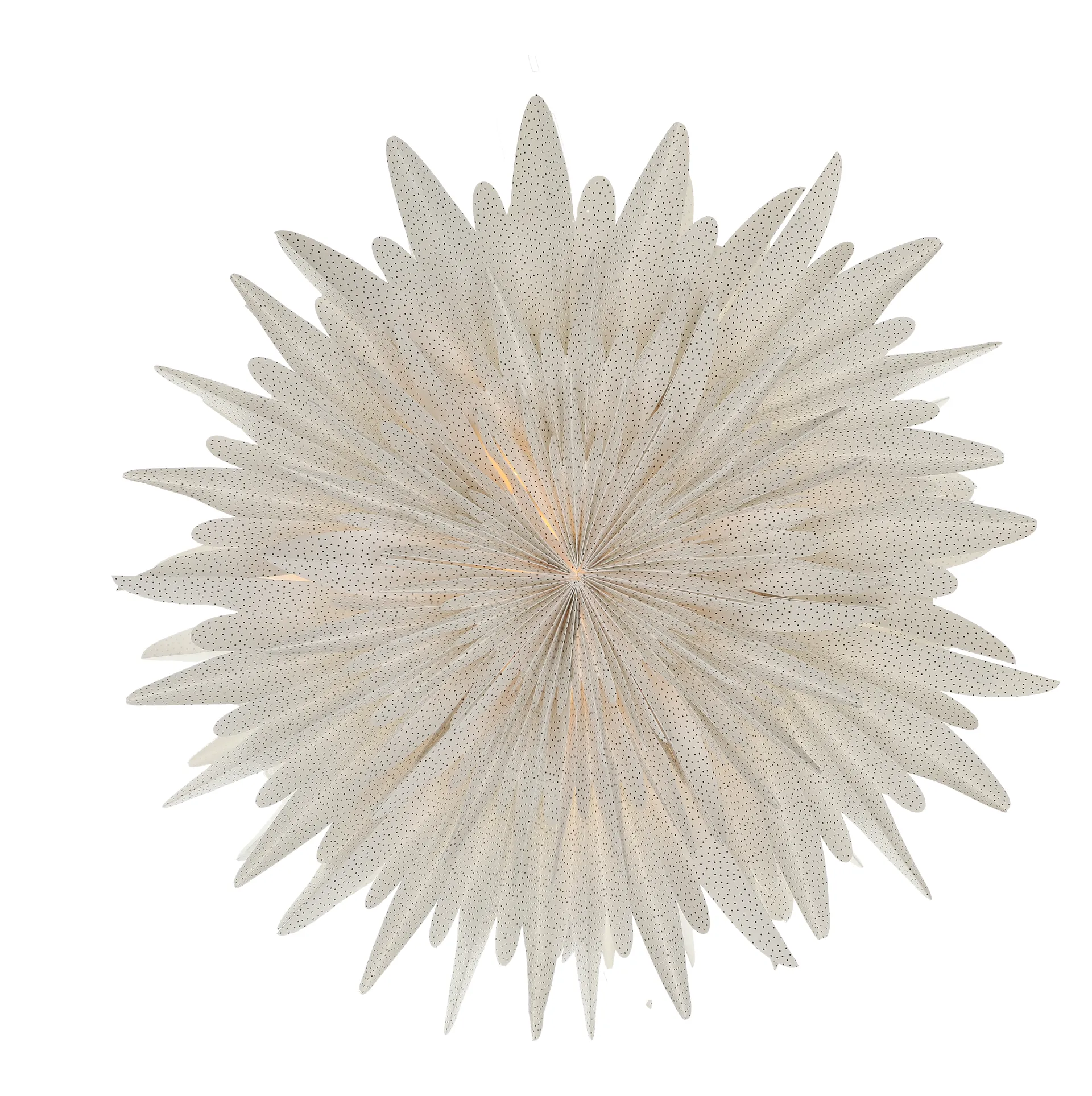 Étoile de l'avent blanche à pois Luna, 80 cm Scandi Living