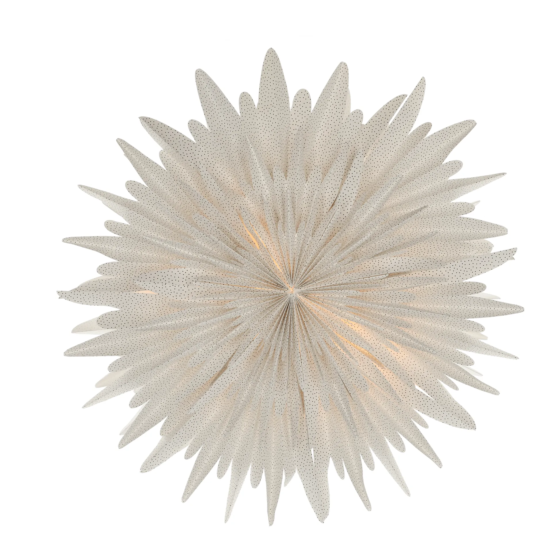 Étoile de l'avent blanche à pois Luna, Ø80 cm Scandi Living