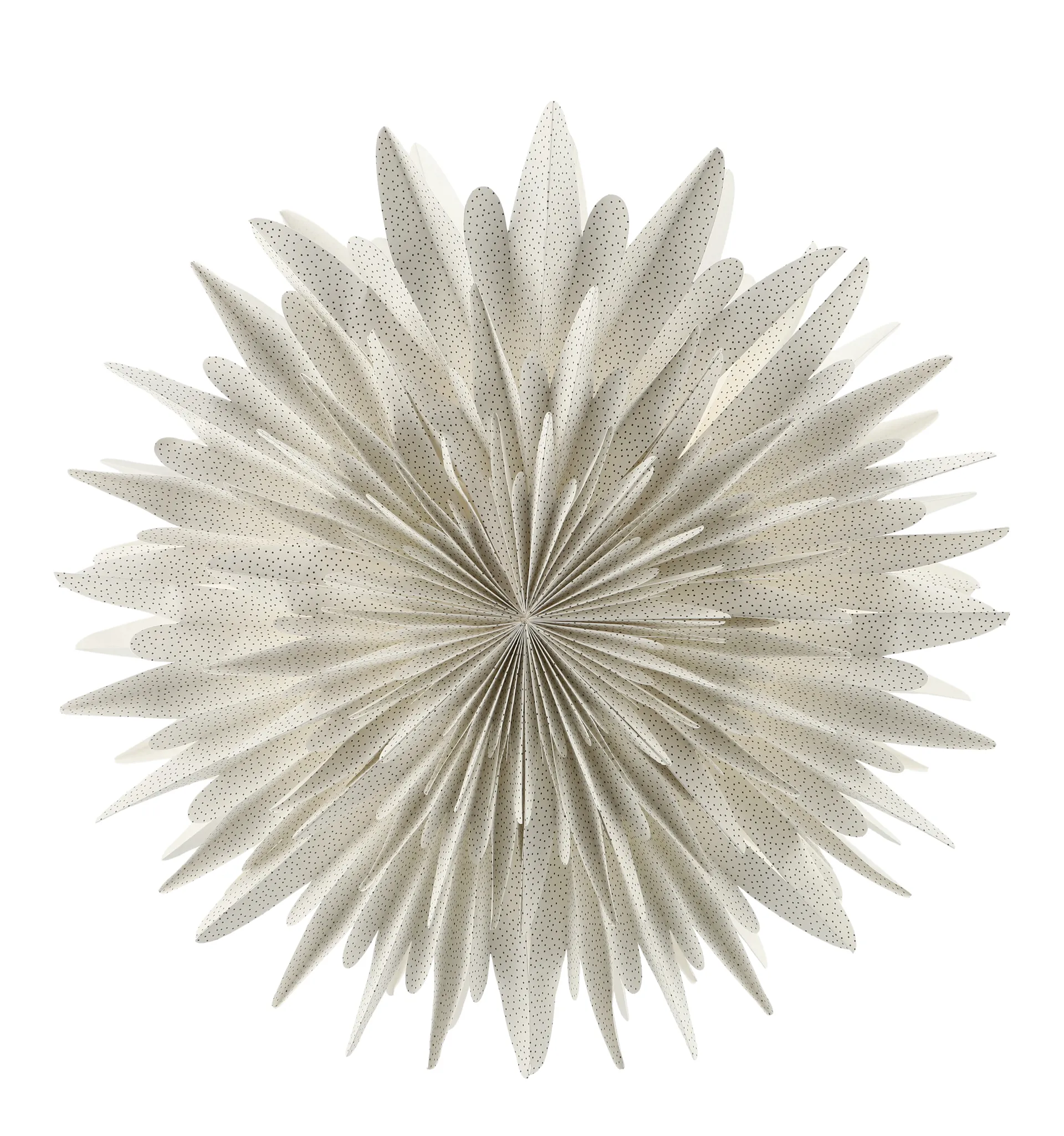 Étoile de l'avent blanche à pois Luna, 80 cm Scandi Living