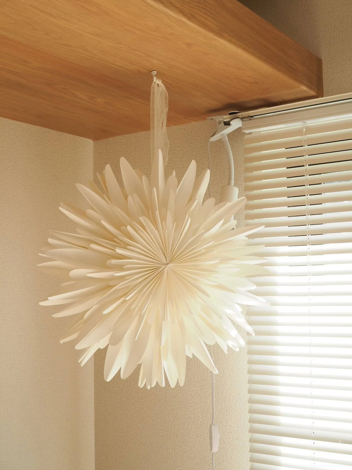 Étoile de l'avent blanche Luna, 45 cm Scandi Living