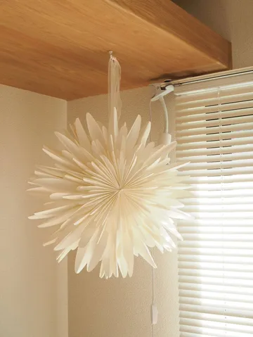 Étoile de l'avent blanche Luna - 45 cm - Scandi Living