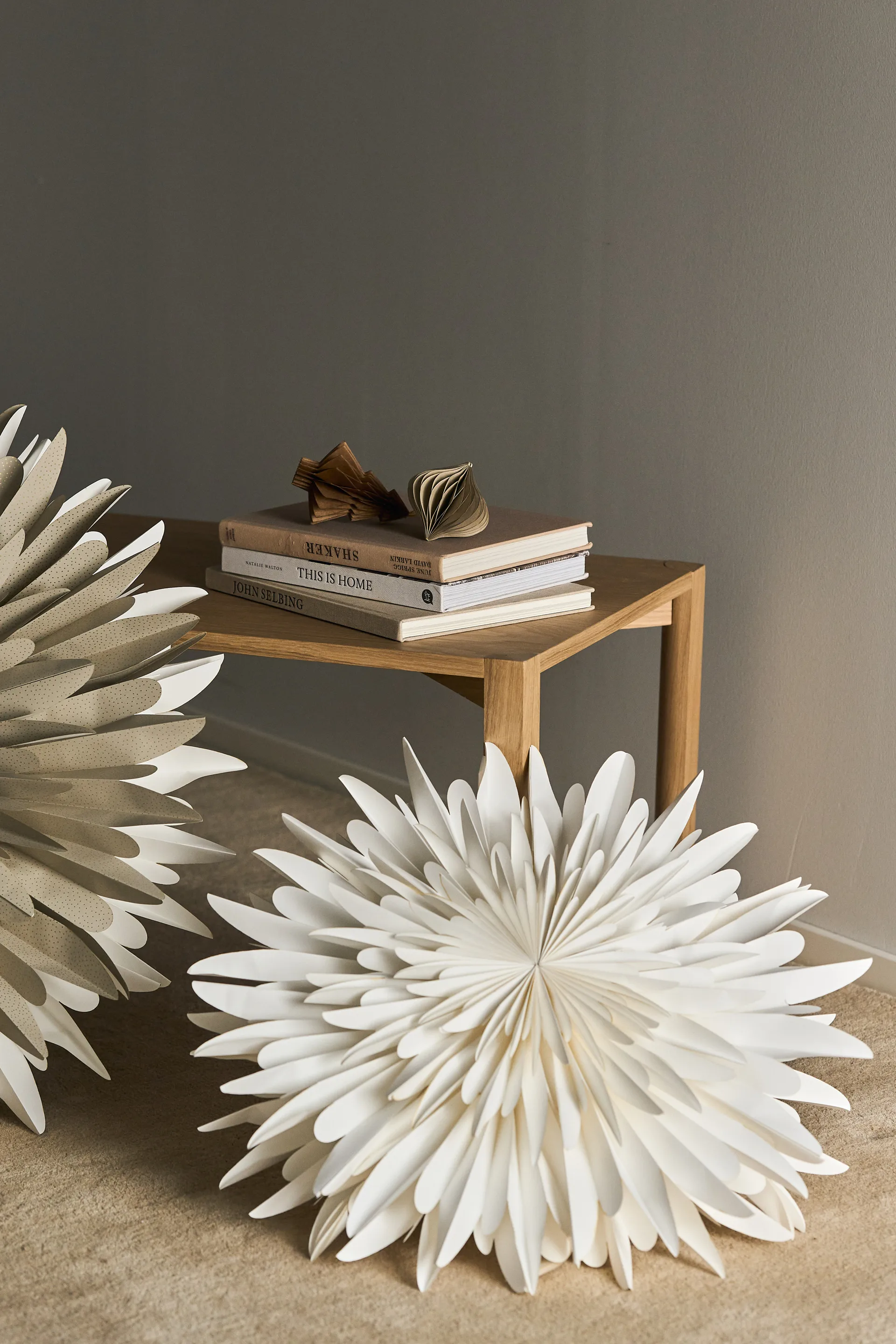 Étoile de l'avent blanche Luna, 60 cm Scandi Living