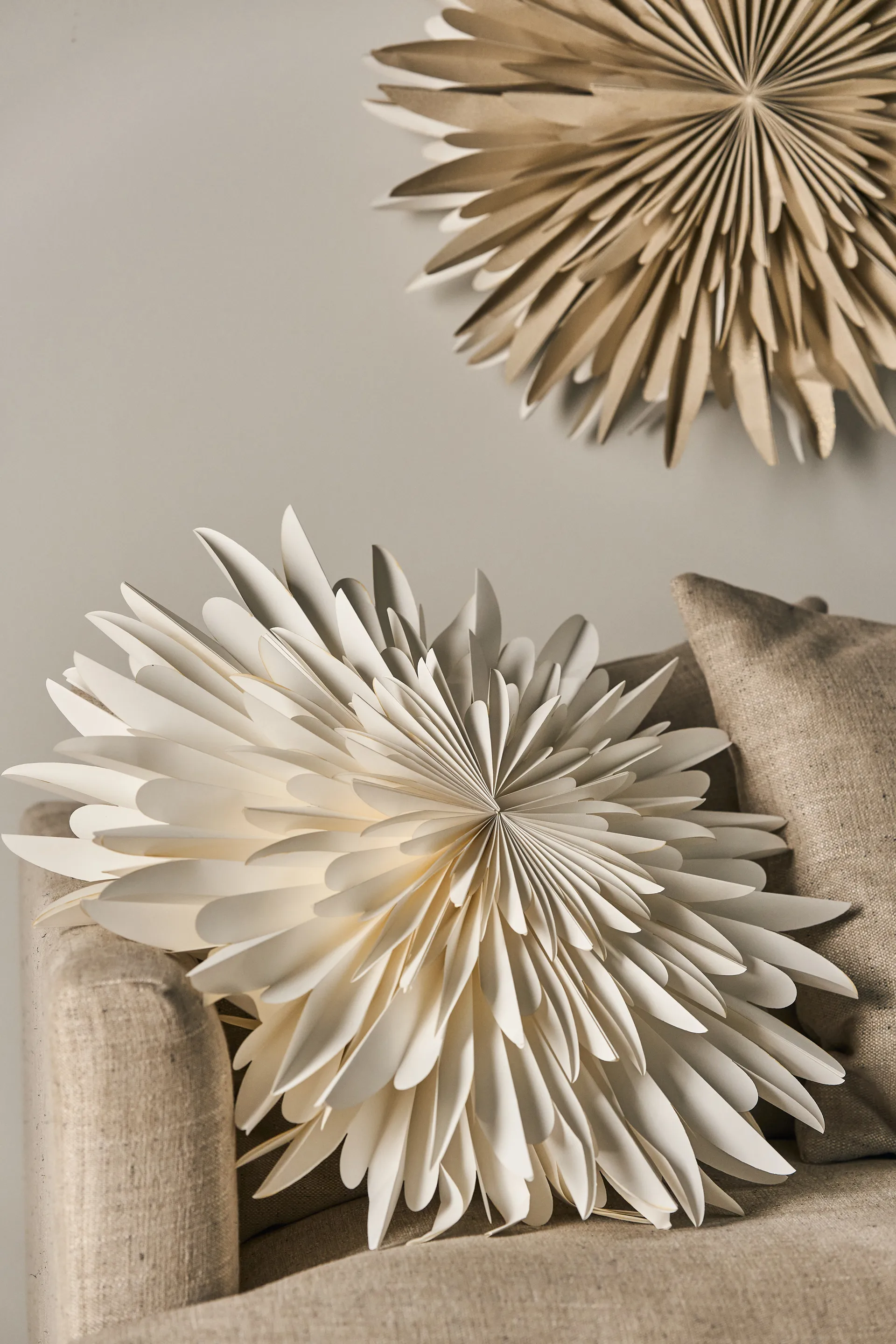 Étoile de l'avent blanche Luna, 60 cm Scandi Living