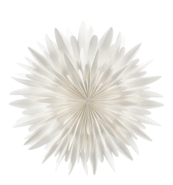 Étoile de l'avent blanche Luna - 80 cm - Scandi Living