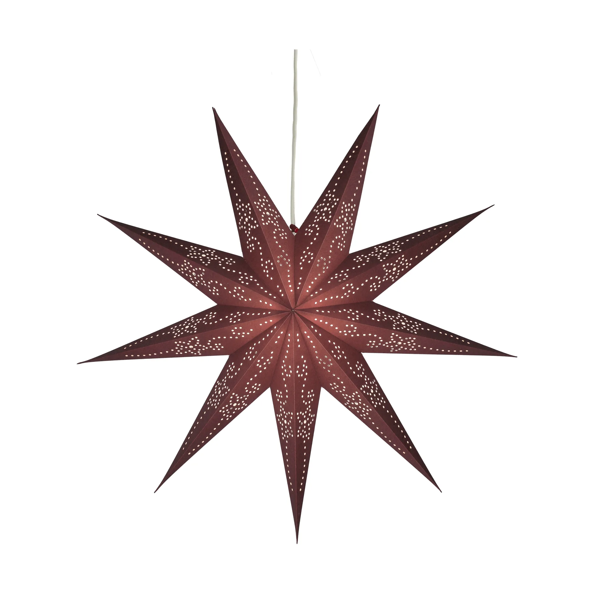Étoile de l’Avent Folk, Burgundy, Ø45 cm Scandi Living