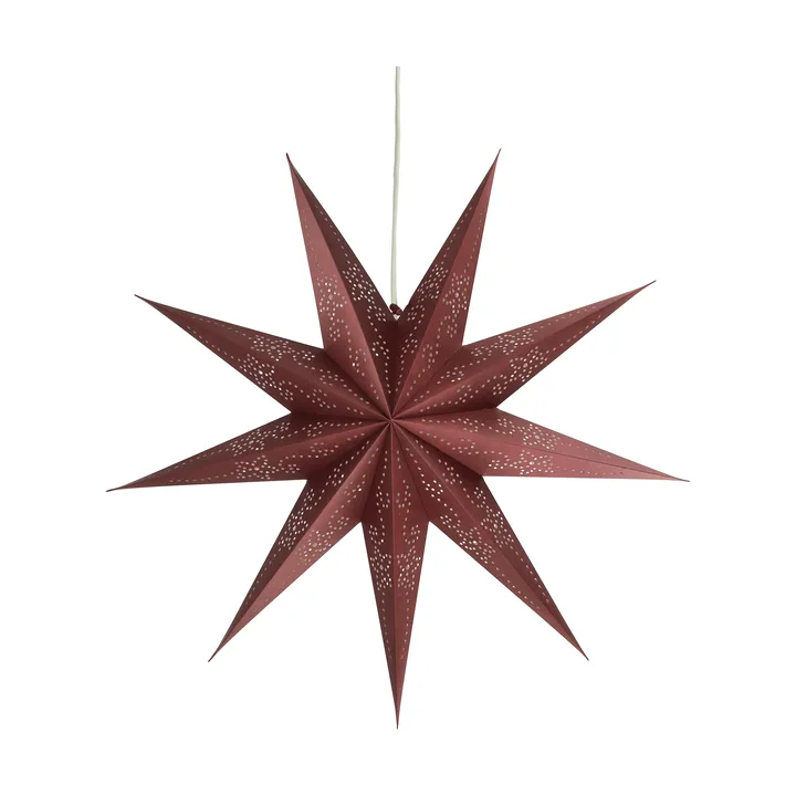 Étoile de l’Avent Folk - Burgundy, Ø60 cm - Scandi Living