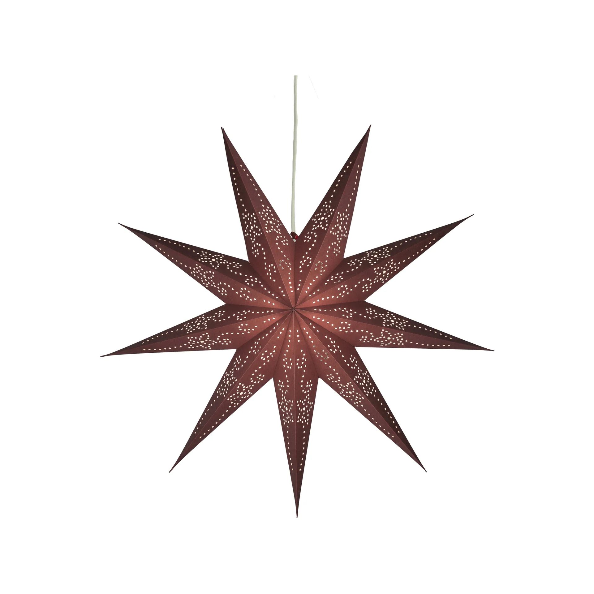 Étoile de l’Avent Folk, Burgundy, Ø60 cm Scandi Living