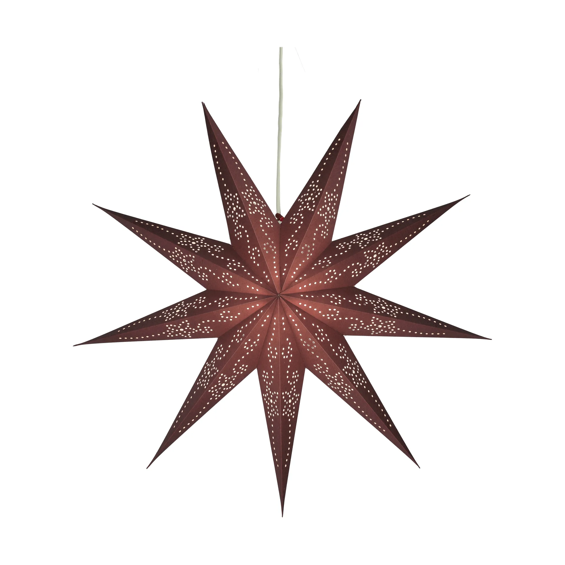 Étoile de l’Avent Folk, Burgundy, Ø60 cm Scandi Living
