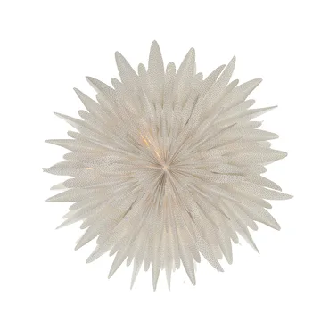 Étoile de l'Avent Luna Ø80 cm lot de 2 - Blanc avec des pois - Scandi Living