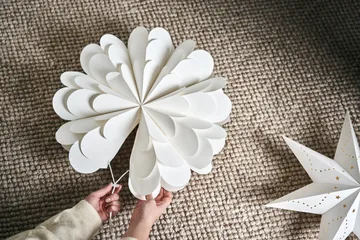 Étoile de Noël Lucia 45 cm - Blanc - Scandi Living