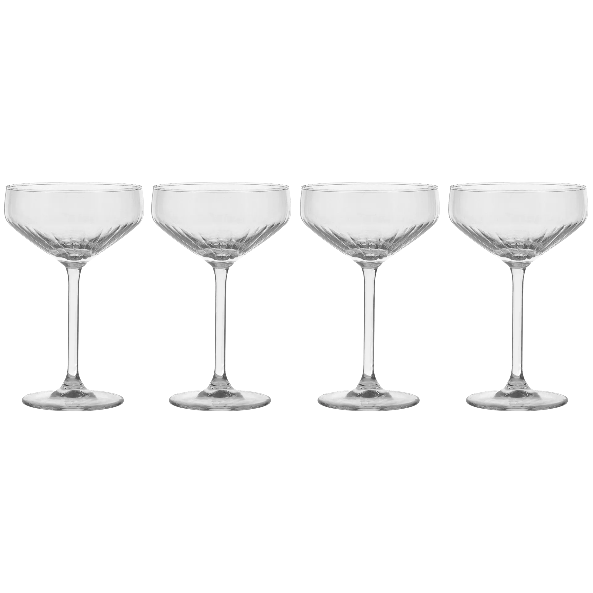 Flûte à champagne Pristine 29 cl Lot de 4, Clair Scandi Living