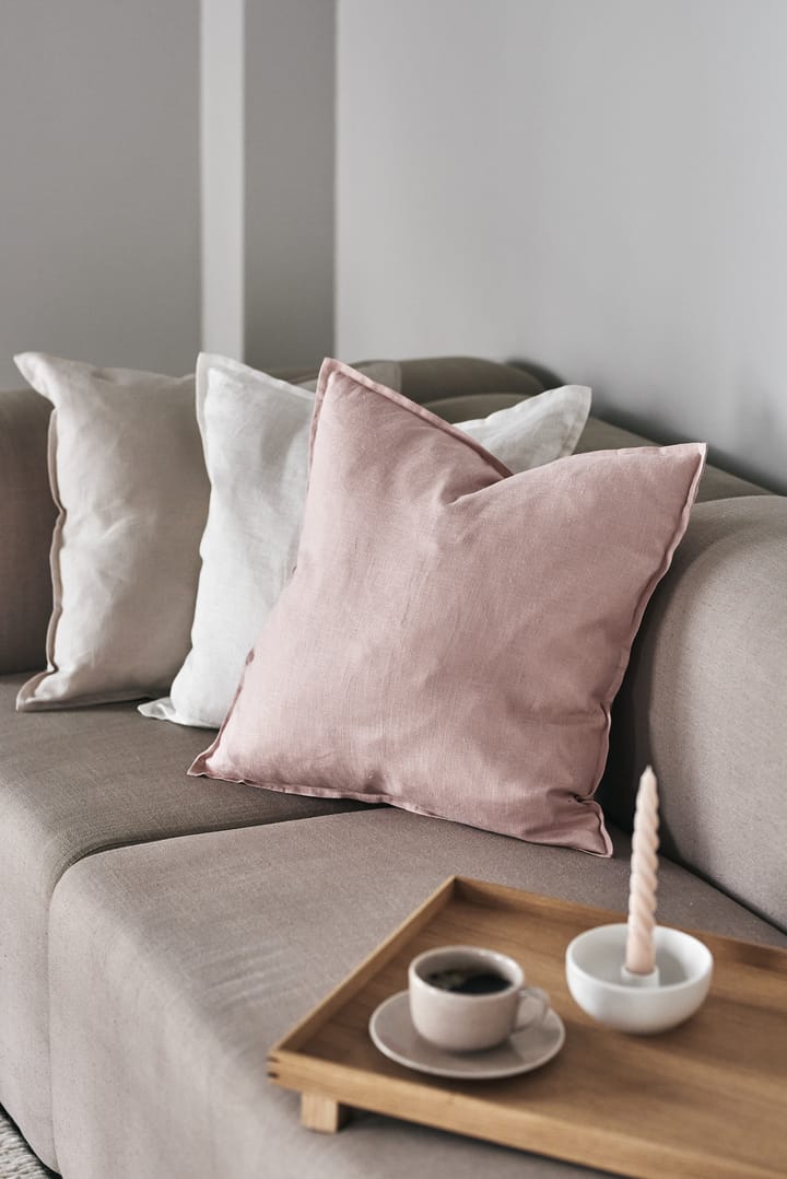 Housse de coussin en lin Calm 50x50 cm - Dusty Rose - Scandi Living