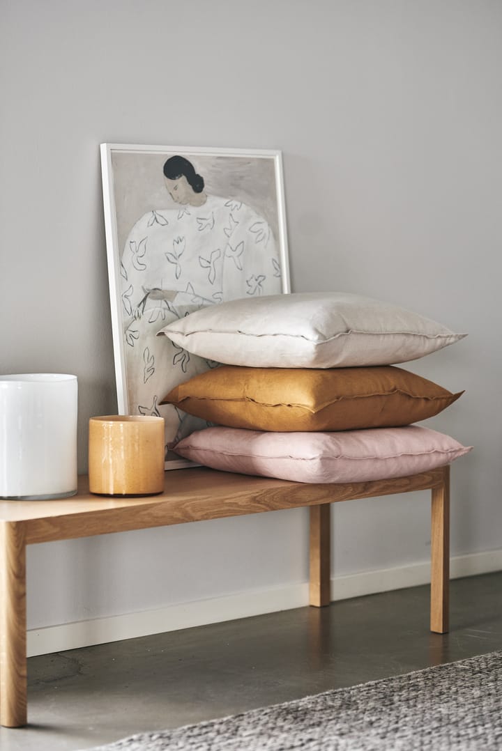 Housse de coussin en lin Calm 50x50 cm - Dusty Rose - Scandi Living