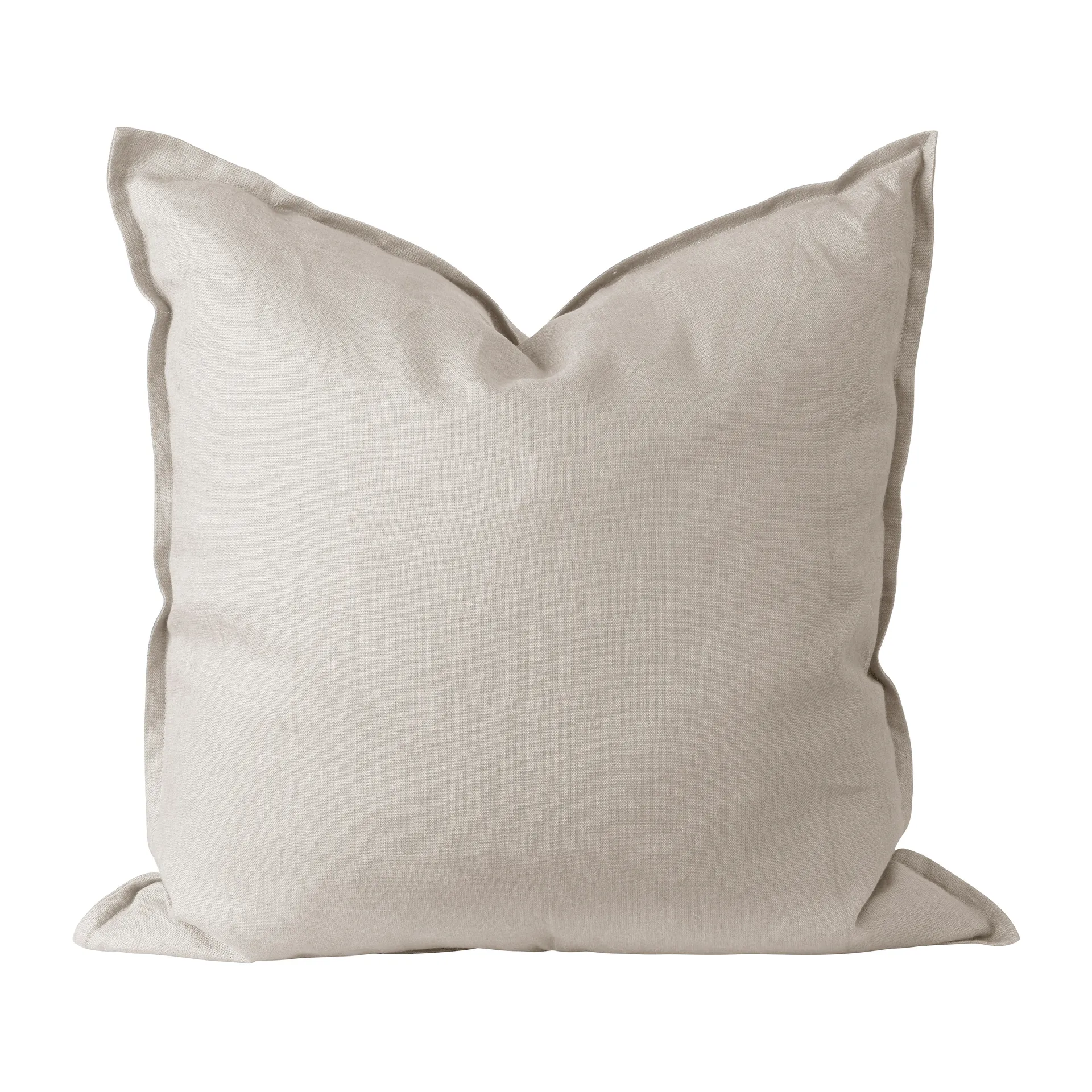 Housse de coussin en lin Calm 50x50 cm, Greige Scandi Living